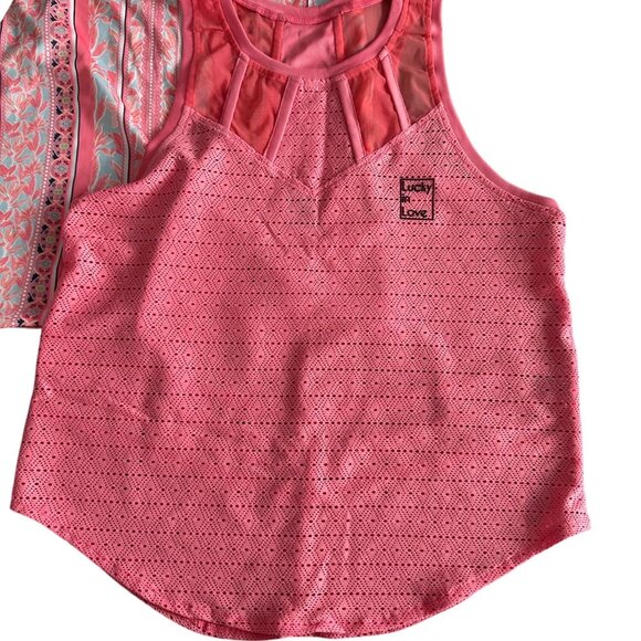 LUCKY IN LOVE Bethanie Mattek Sands Owned Set of 2 Tennis Sport Tanks Size M NEW - Picture 5 of 6